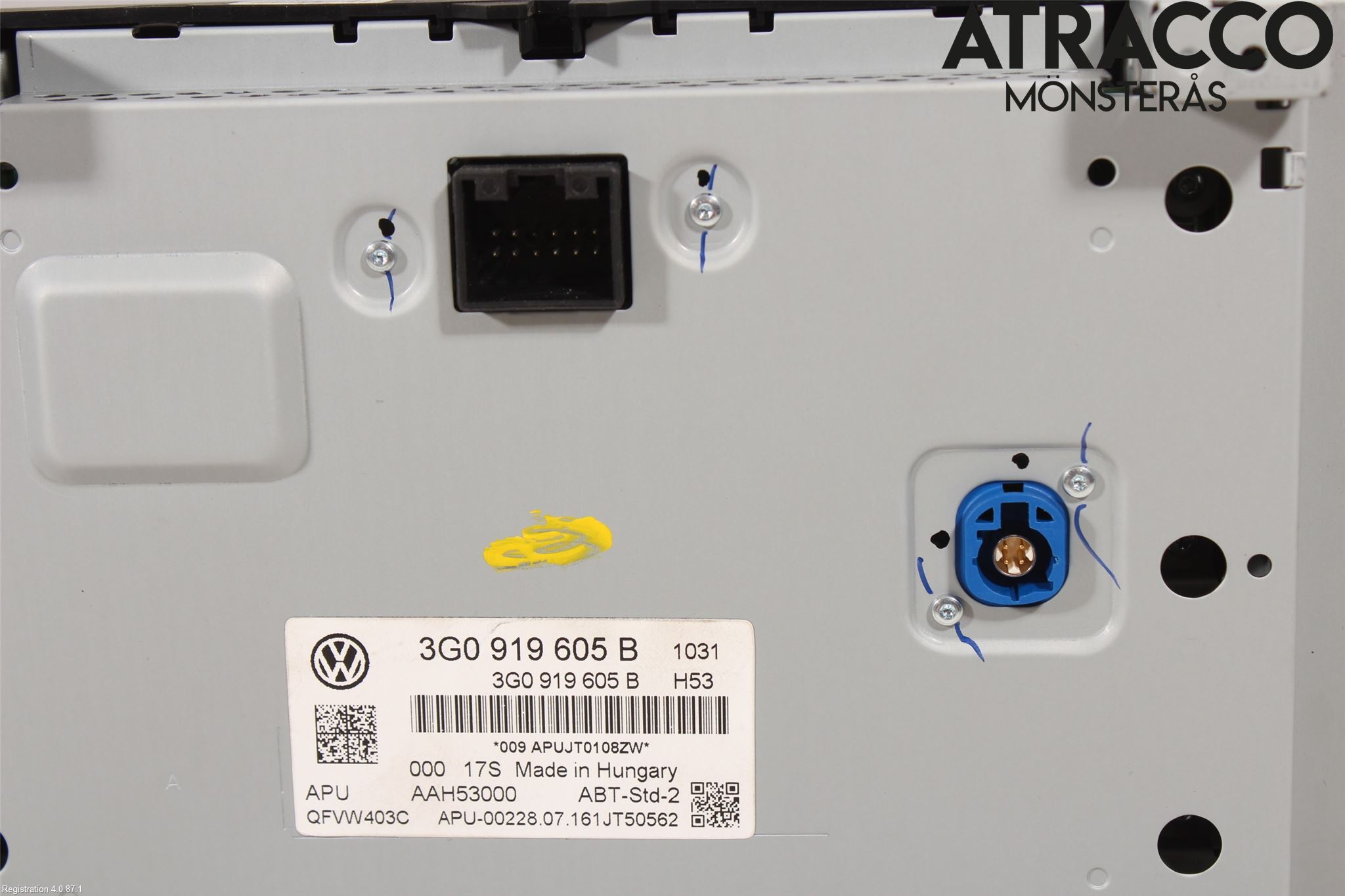 Volkswagen VW PASSAT 15-19 Multifunktionsdisplay