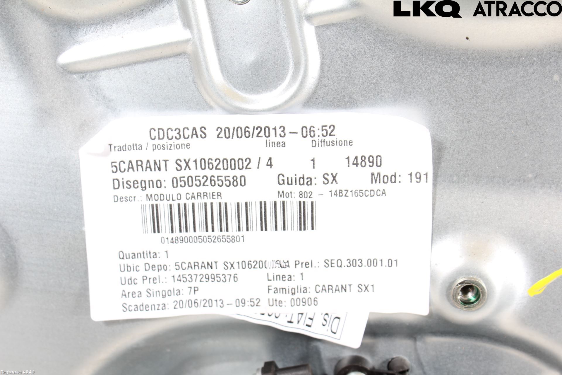 Alfa GIULIETTA Fönsterhiss El Kompl