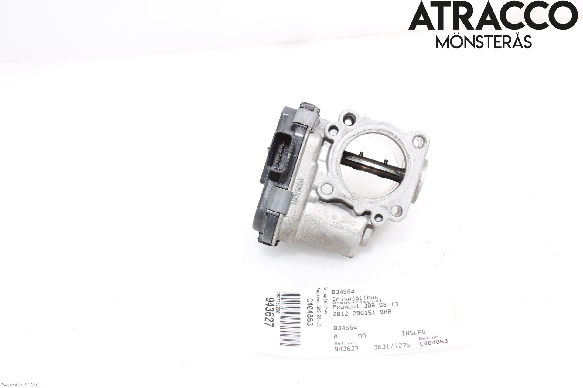 Peugeot 308 08-13 Injspjällhus