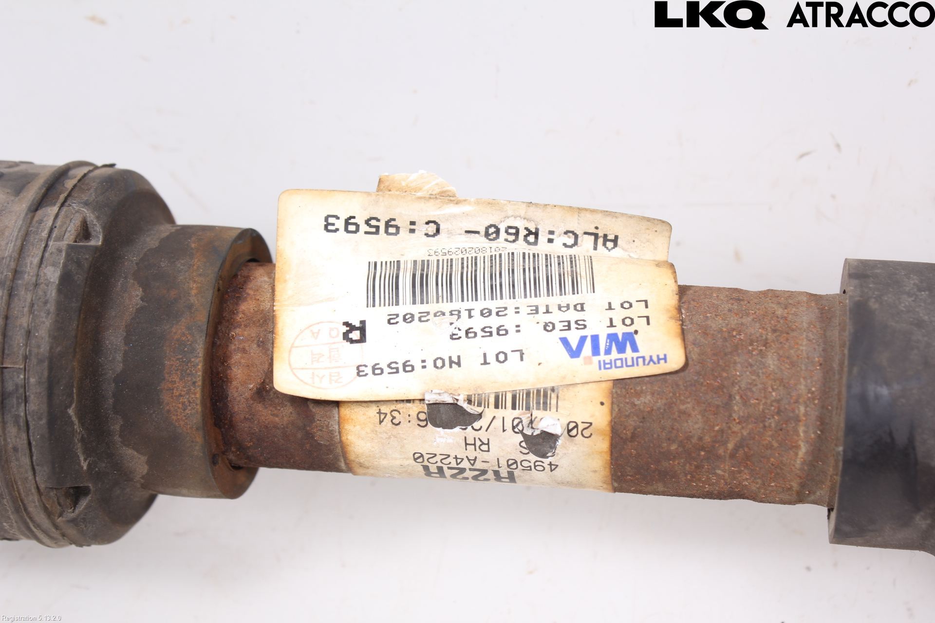 Kia CARENS III 13-19 Drivaxel Fram Höger
