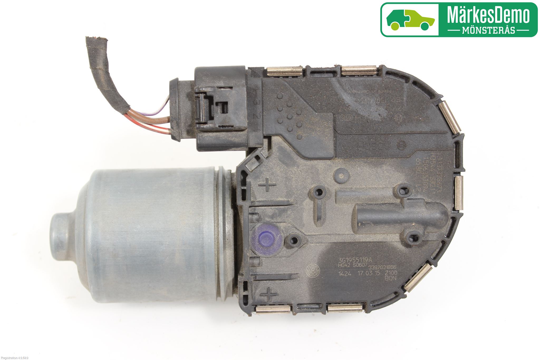 Volkswagen VW PASSAT 15-19 Torkarmotor Vindruta