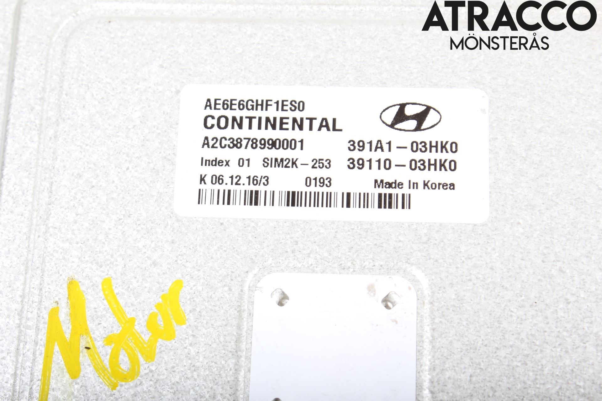 Hyundai IONIQ AE 17-22 Styrenhet Insprut Bensin