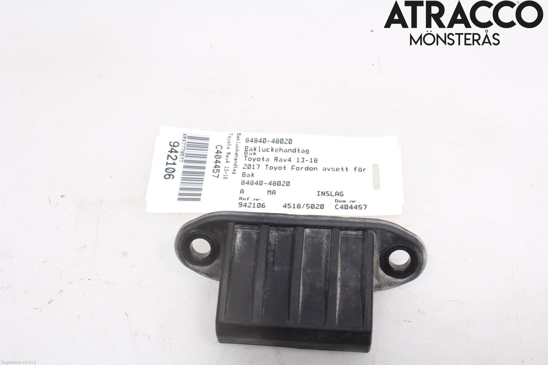 Toyota RAV4 13-18 Bakluckehandtag