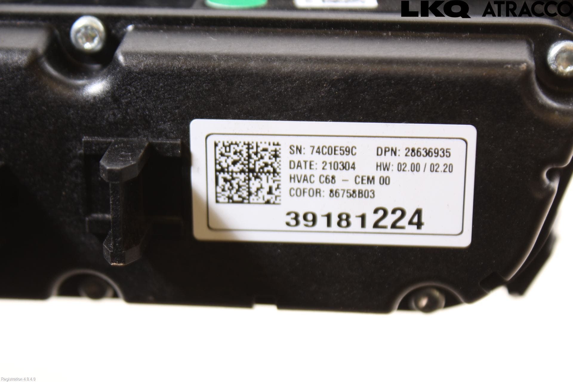 Opel CORSA F, CORSA-E 20- Ac Styrenhet Ac Manöveren