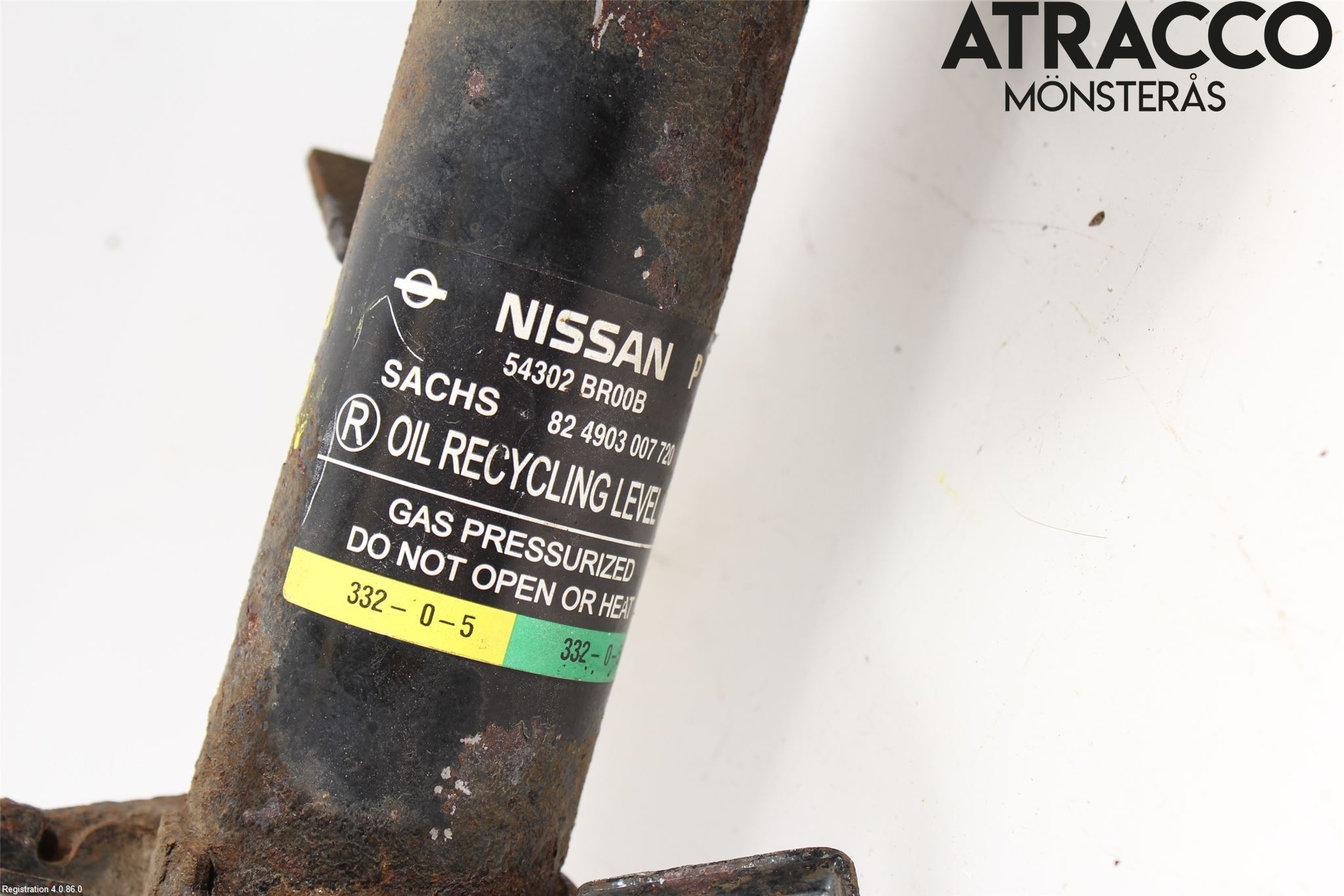 Nissan QASHQAI 10-14 Fjäderben Fram Höger