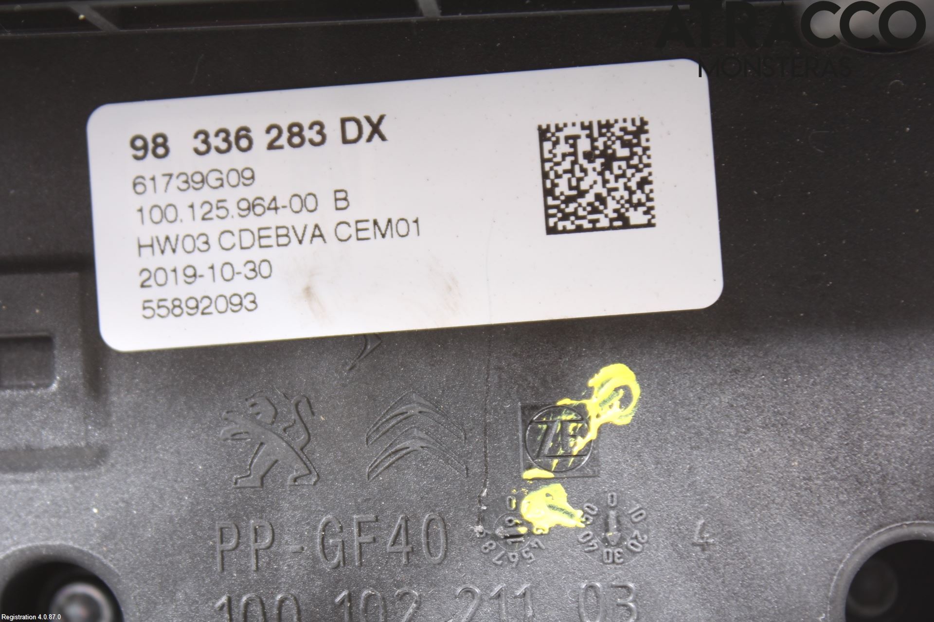 Citroen DS 7 CROSSBACK 19-23 Växelspak