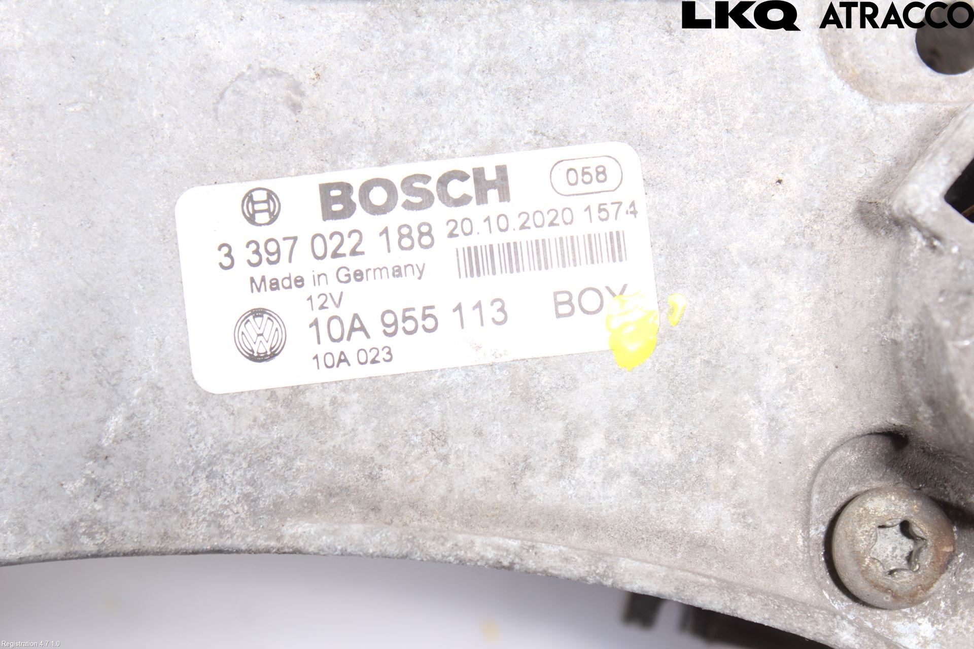 Volkswagen VW ID.3 21- Torkarmotor Baklucka