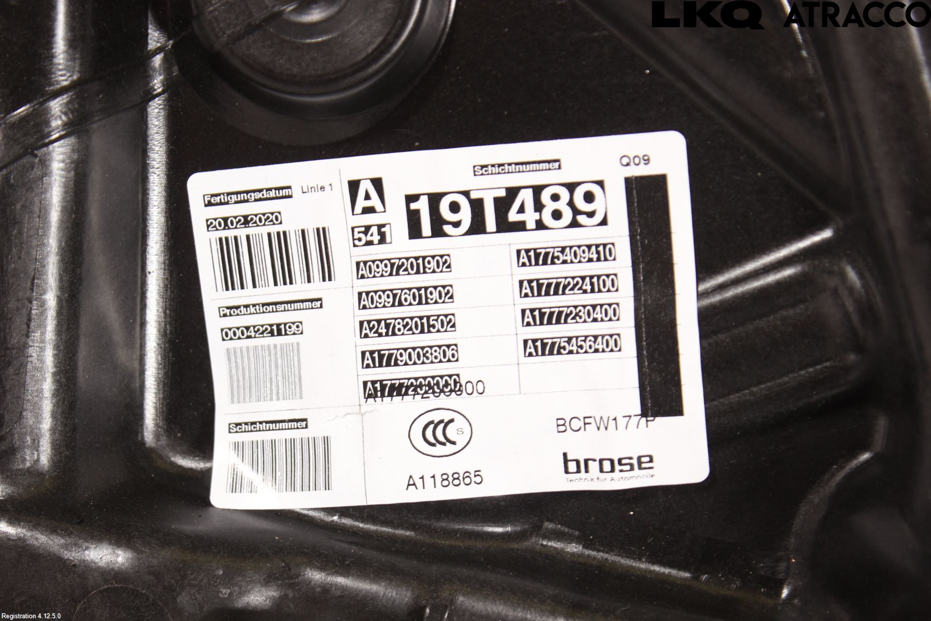 Mercedes-Benz MB A-KLASS (W177) 18- Fönsterhiss El Kompl