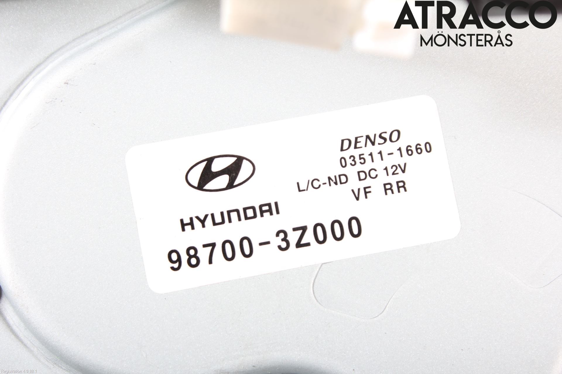 Hyundai i40 16-18 Torkarmotor Baklucka