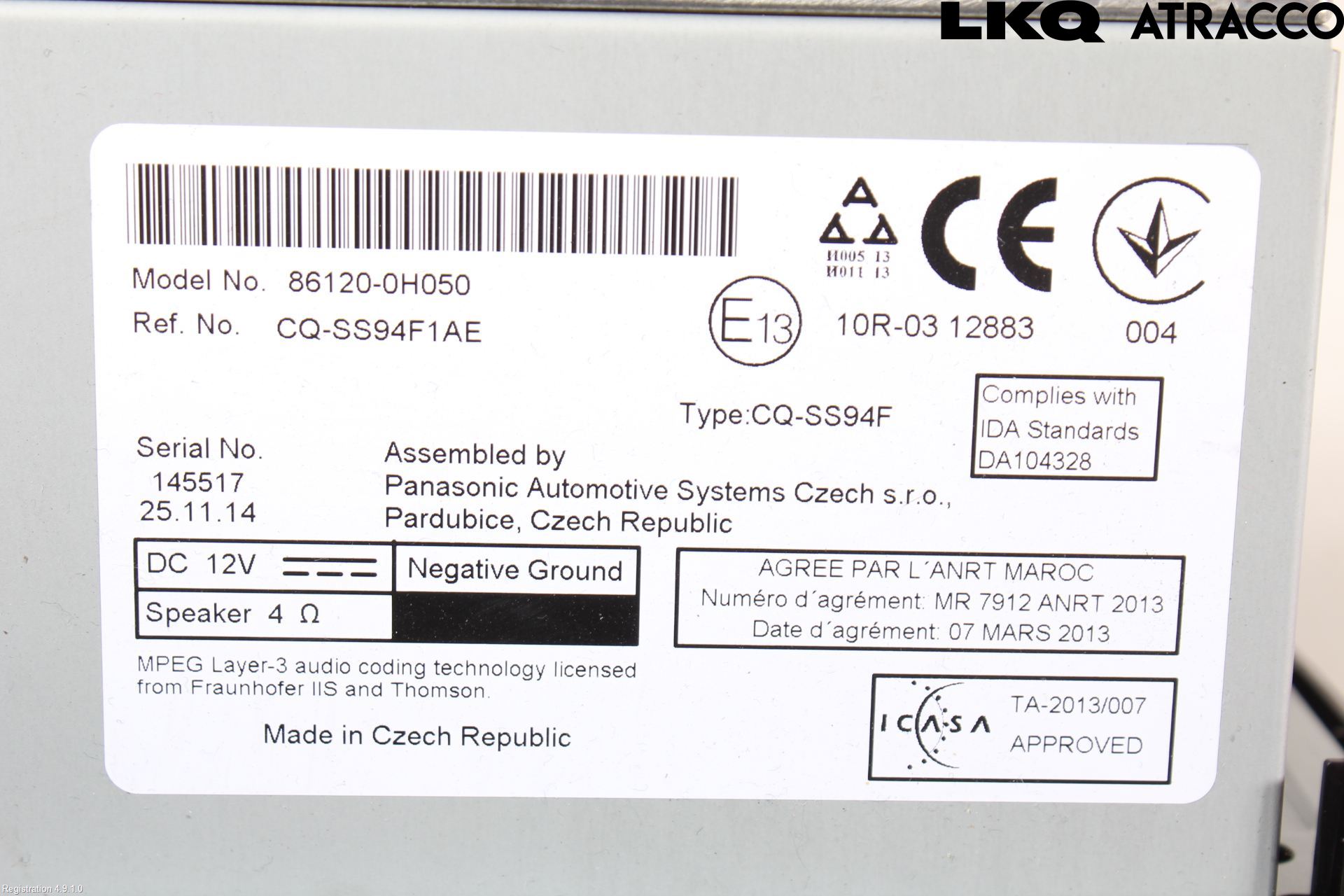 Toyota AYGO 15-21 Cd Radio - Multimediapanel