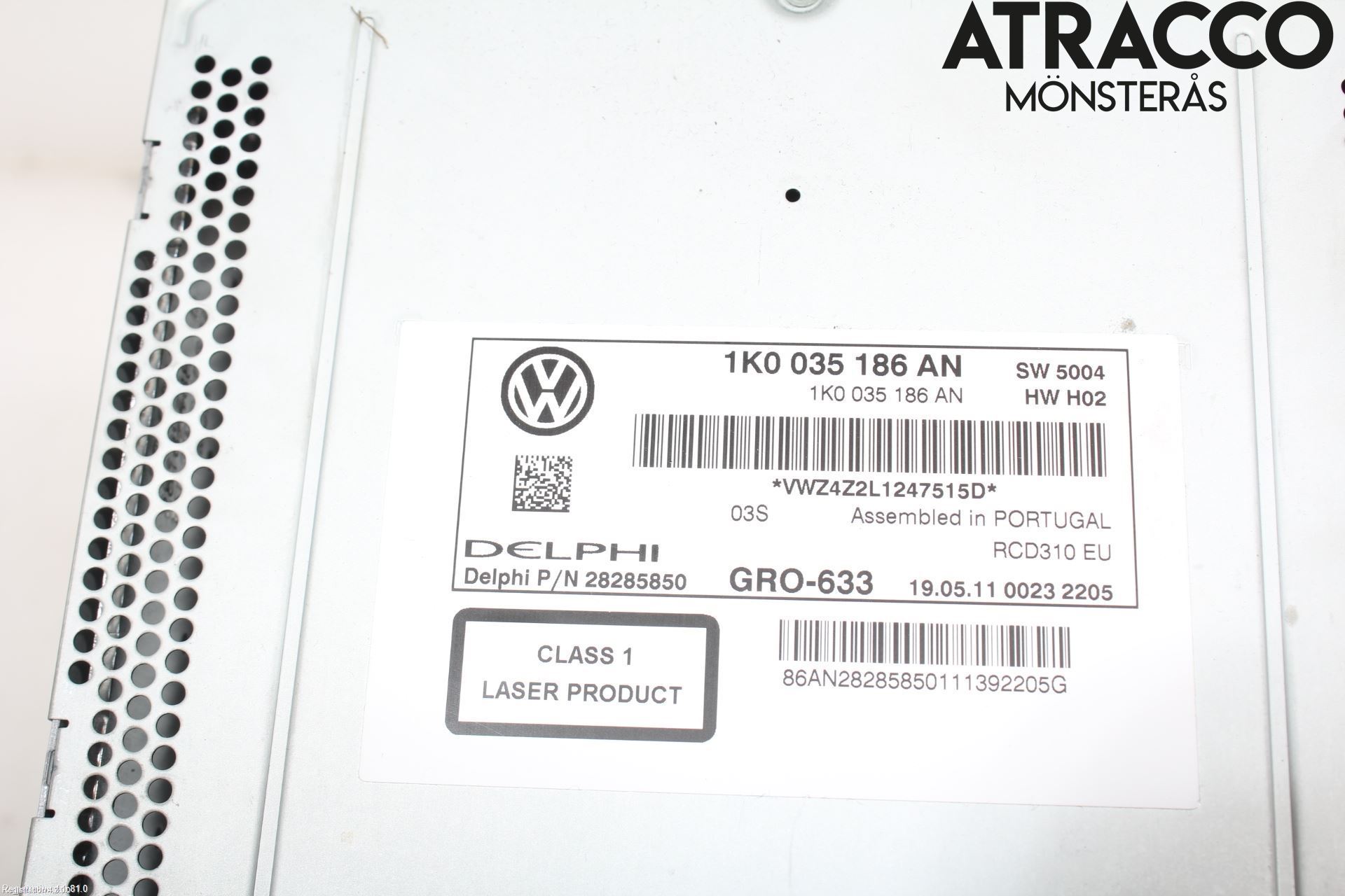 Volkswagen VW PASSAT 11-14 Cd Radio - Multimediapanel