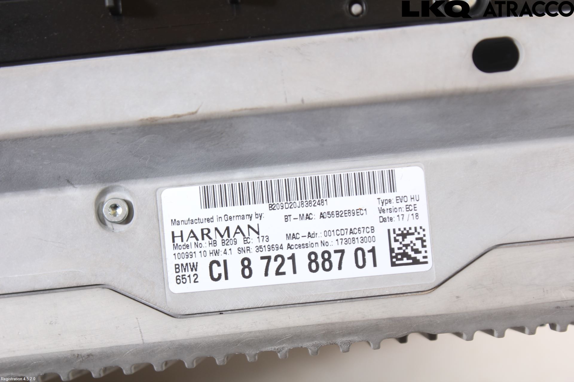 BMW 5 G30/G31/F90 17-23 Cd Radio - Multimediapanel