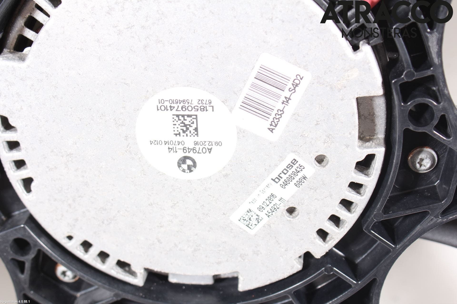 BMW 5 F10/F11/F18 09-17 Kylfläkt El