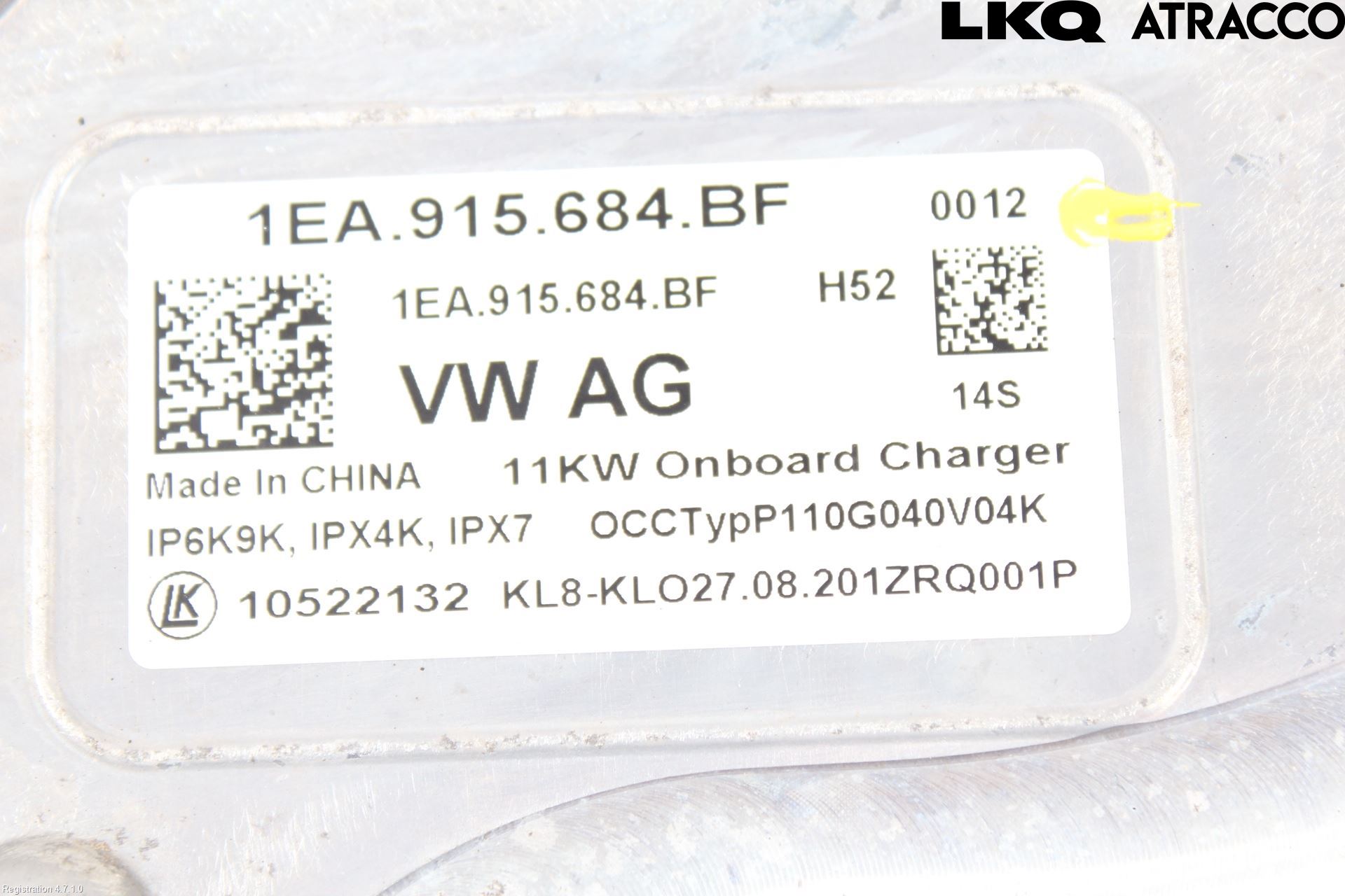 Volkswagen VW ID.3 21- Batteriladdare Högspänning