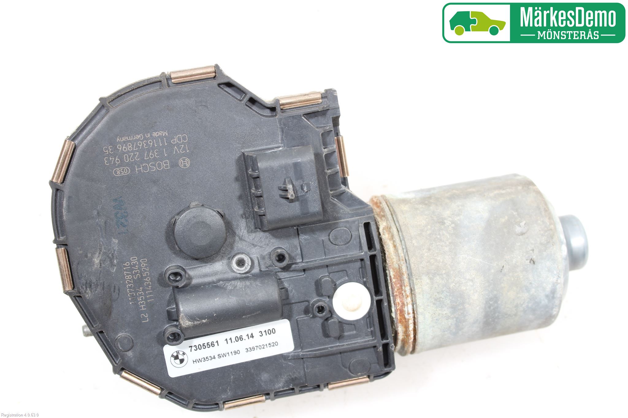 BMW 5 F10/F11/F18 09-17 Torkarmotor Vindruta