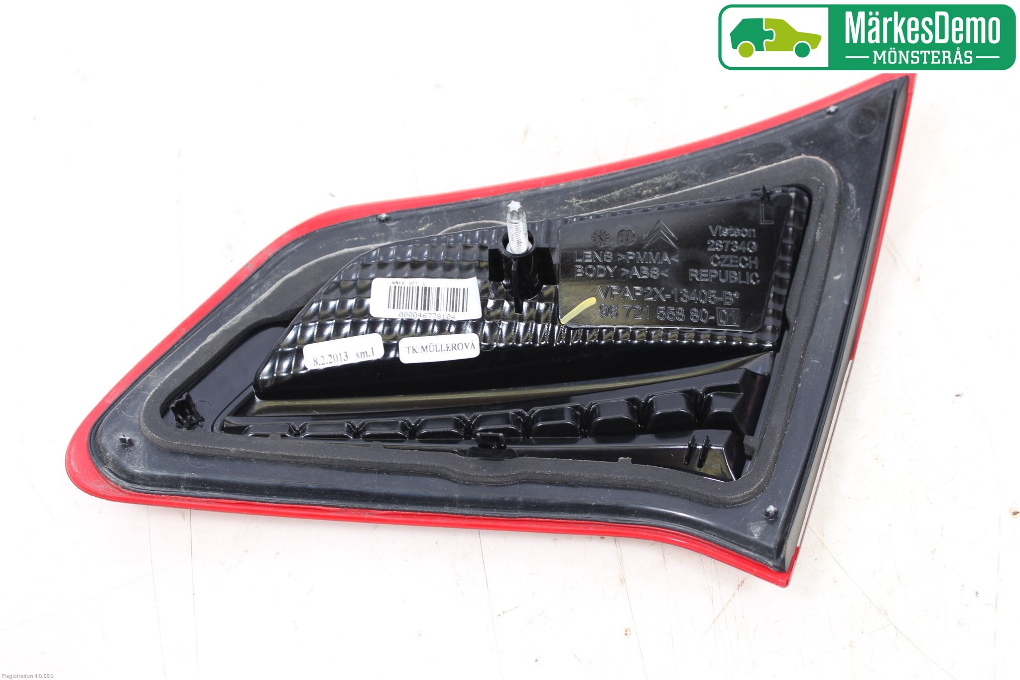 Citroen C4 II 11-18 Bakljus Lucka Vä