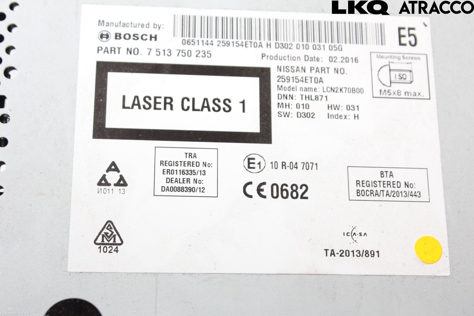 Nissan X-TRAIL 14-21 Cd Radio - Multimediapanel