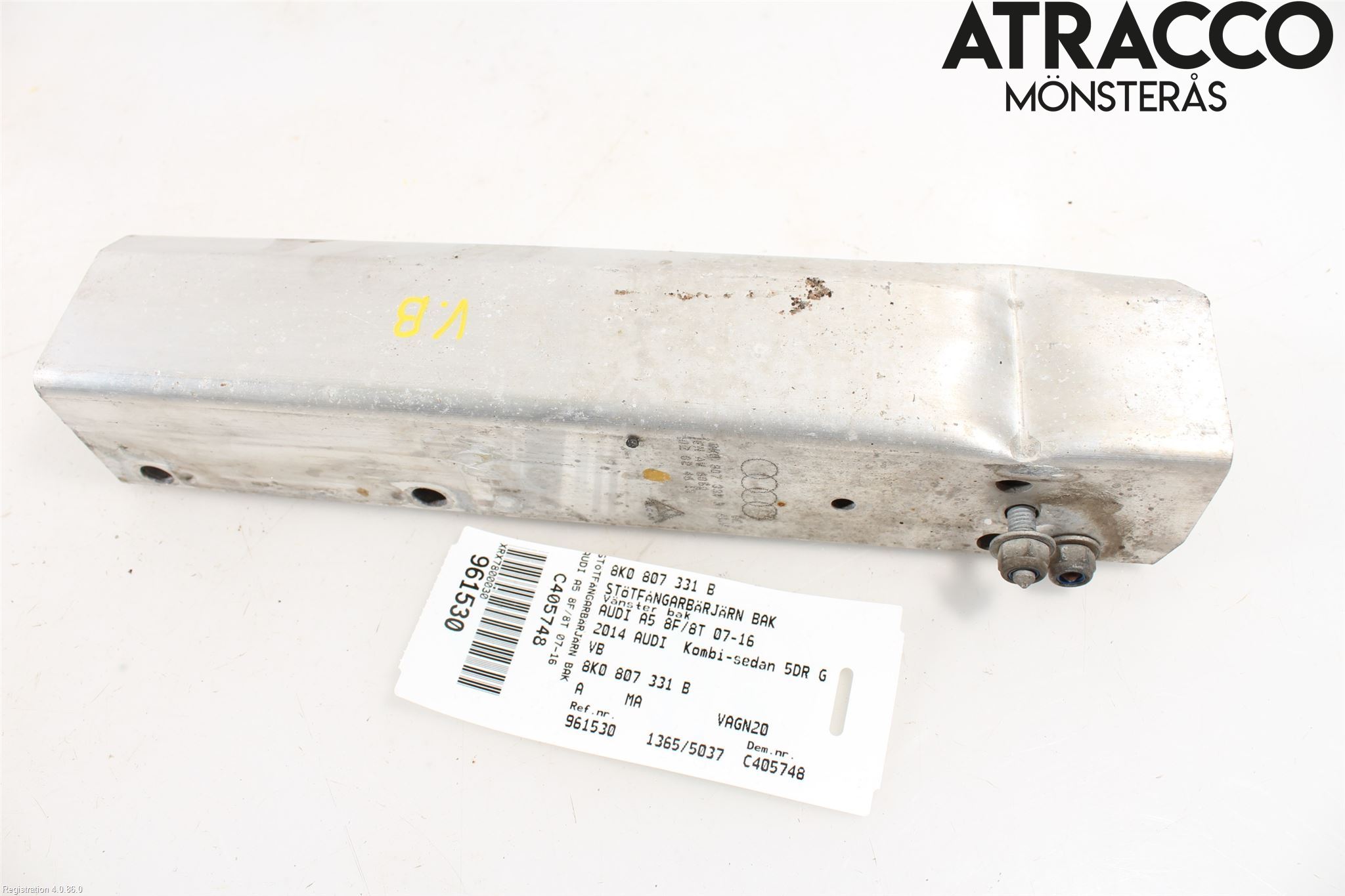 Audi A5 07-16 Stötfångarbärjärn Bak