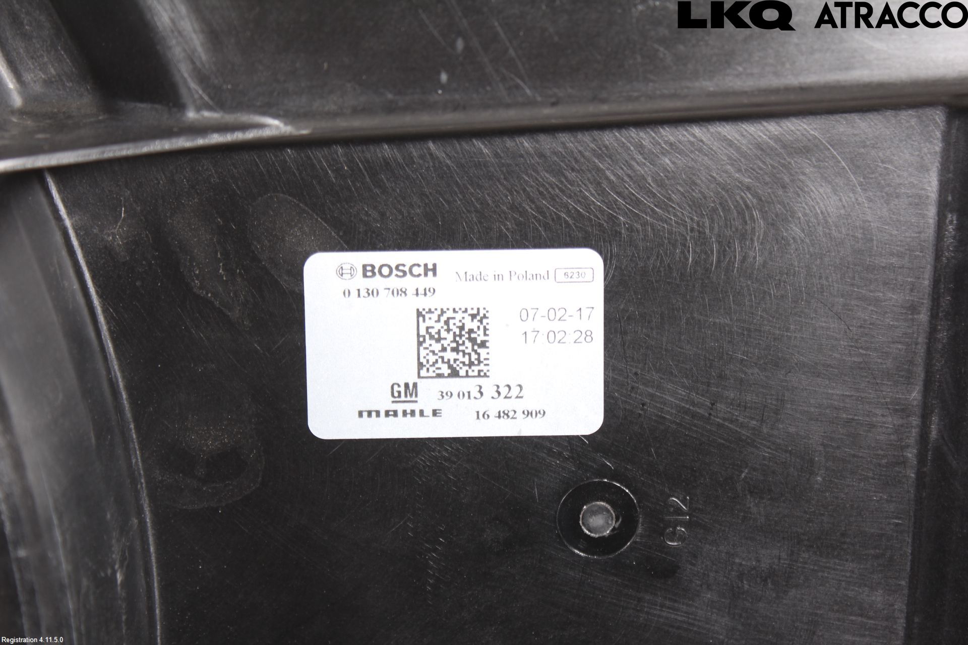 Opel ASTRA K 16-22 Kylfläkt El