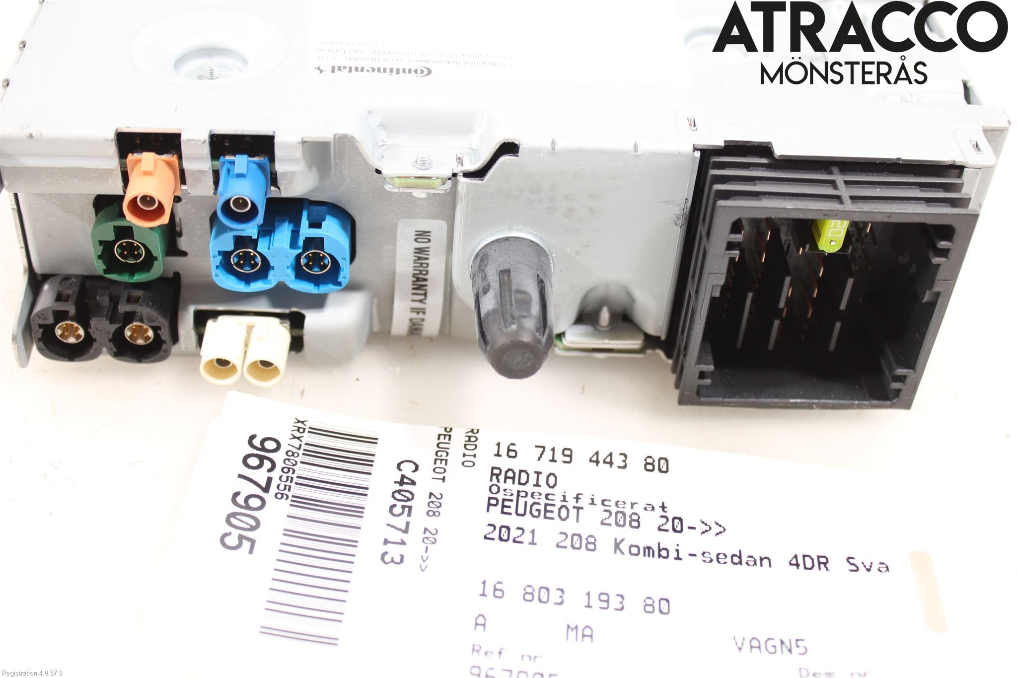 Peugeot 208/E-208 20- Radio