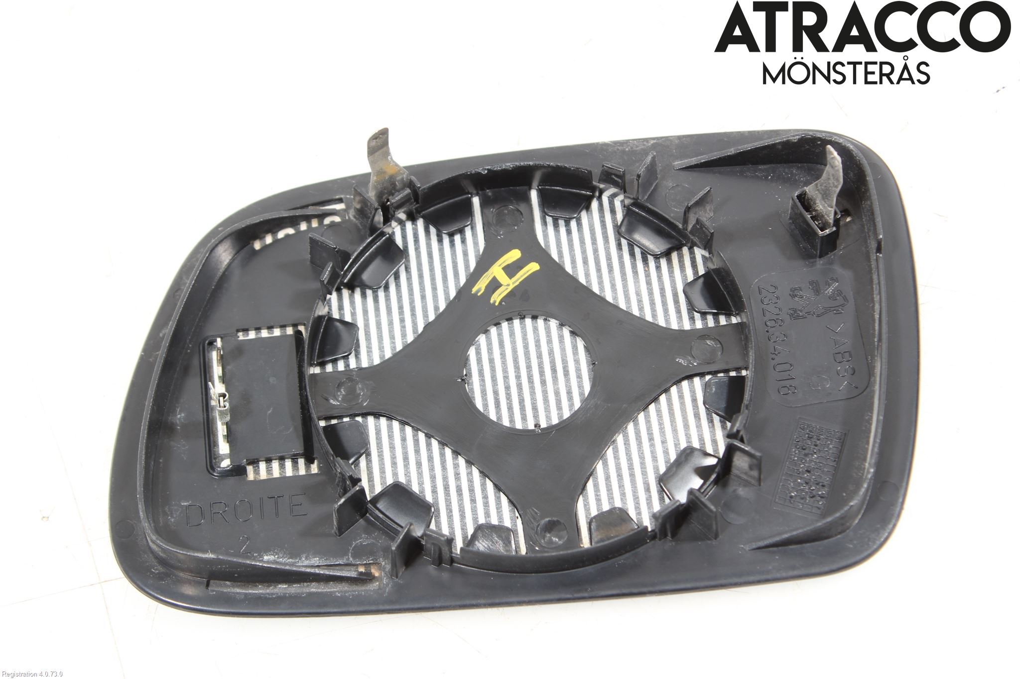 Peugeot 407 Spegelglas Hö