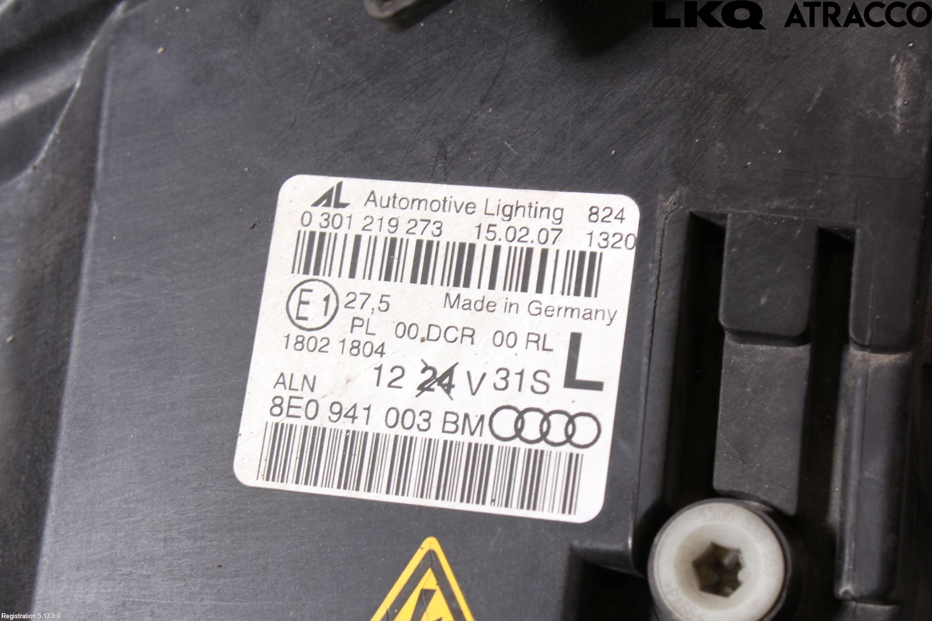 Audi A4/S4 05-07 Strålkastare Vänster