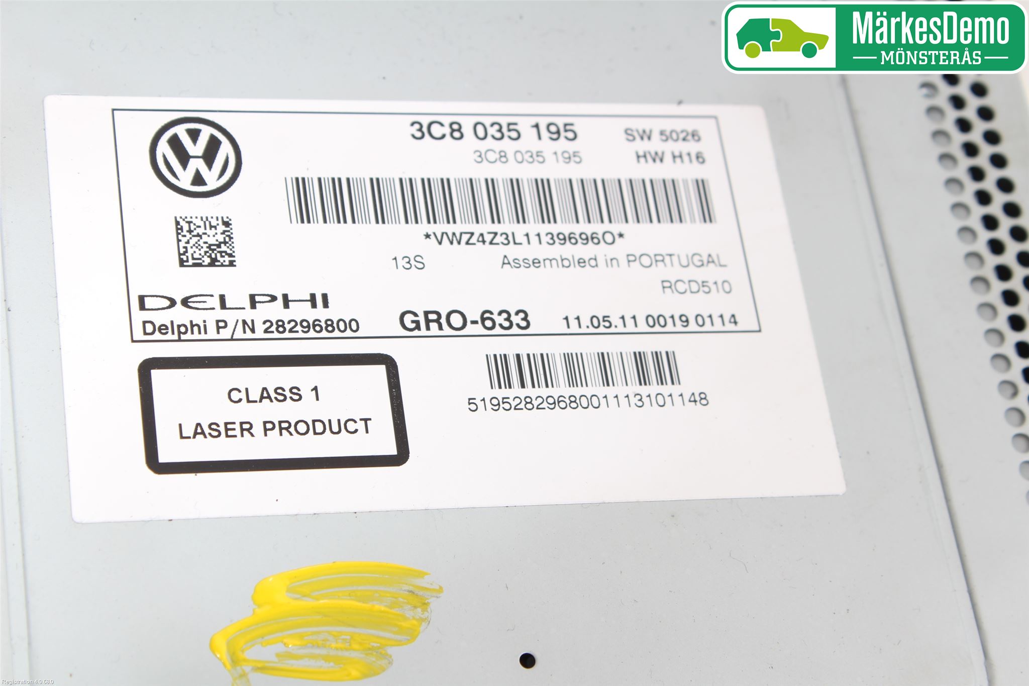 Volkswagen VW PASSAT 11-14 Radio