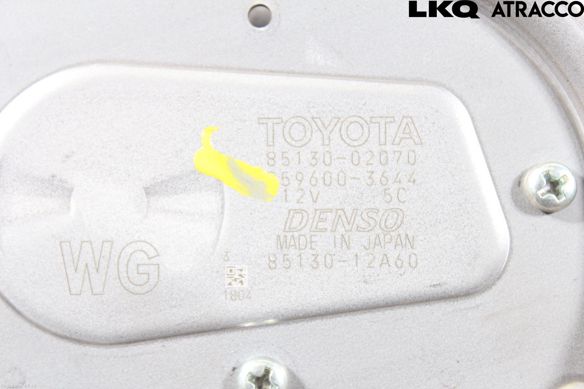 Toyota COROLLA 19- Torkarmotor Baklucka