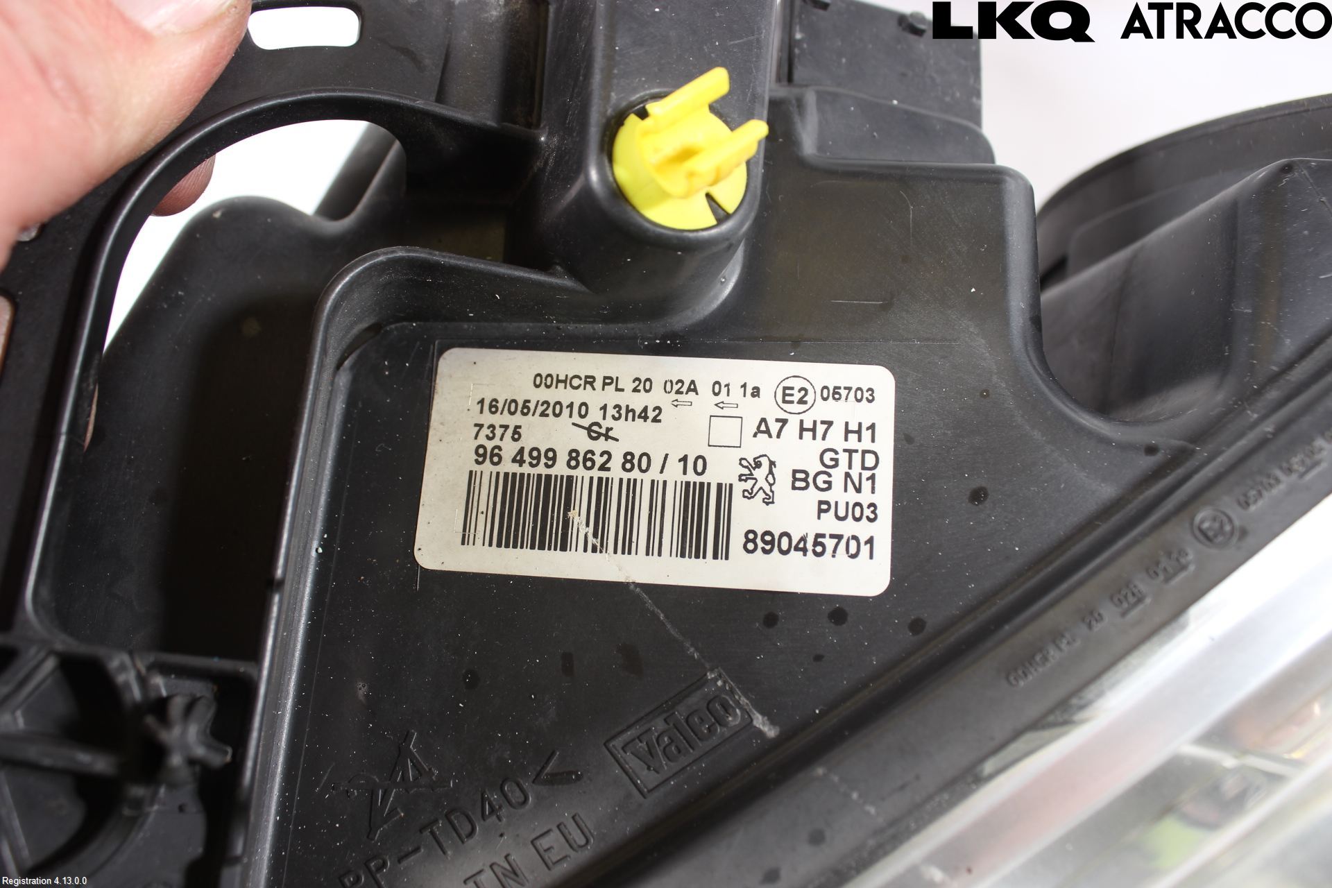 Peugeot 207 Strålkastare Vänster