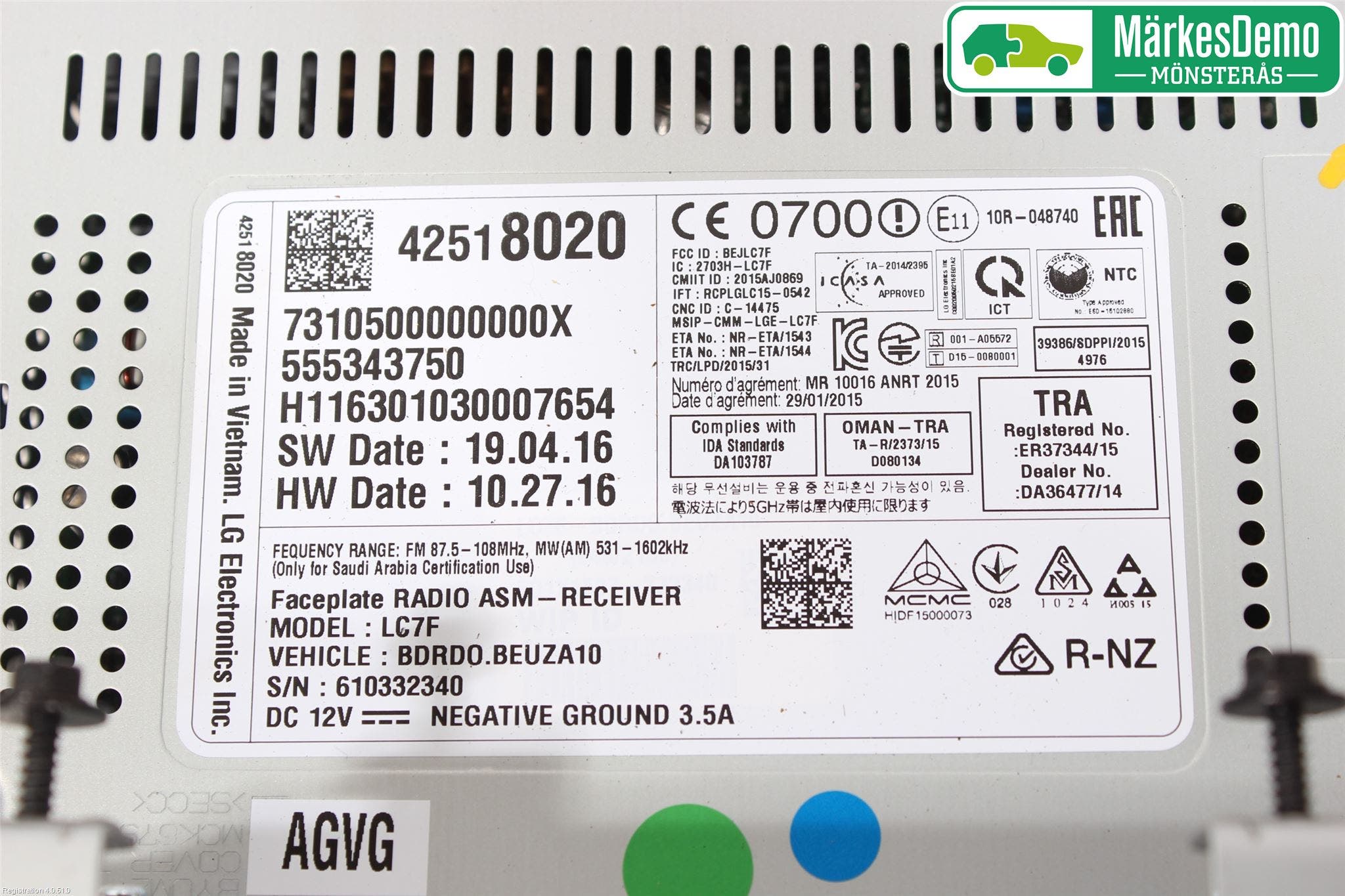 Opel CORSA E 15-19 Radio