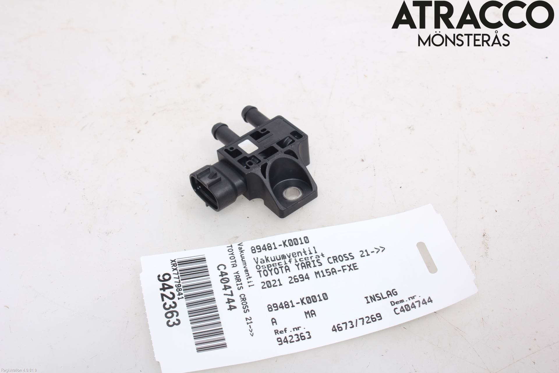 Toyota YARIS CROSS XP21 21- Vakuumventil