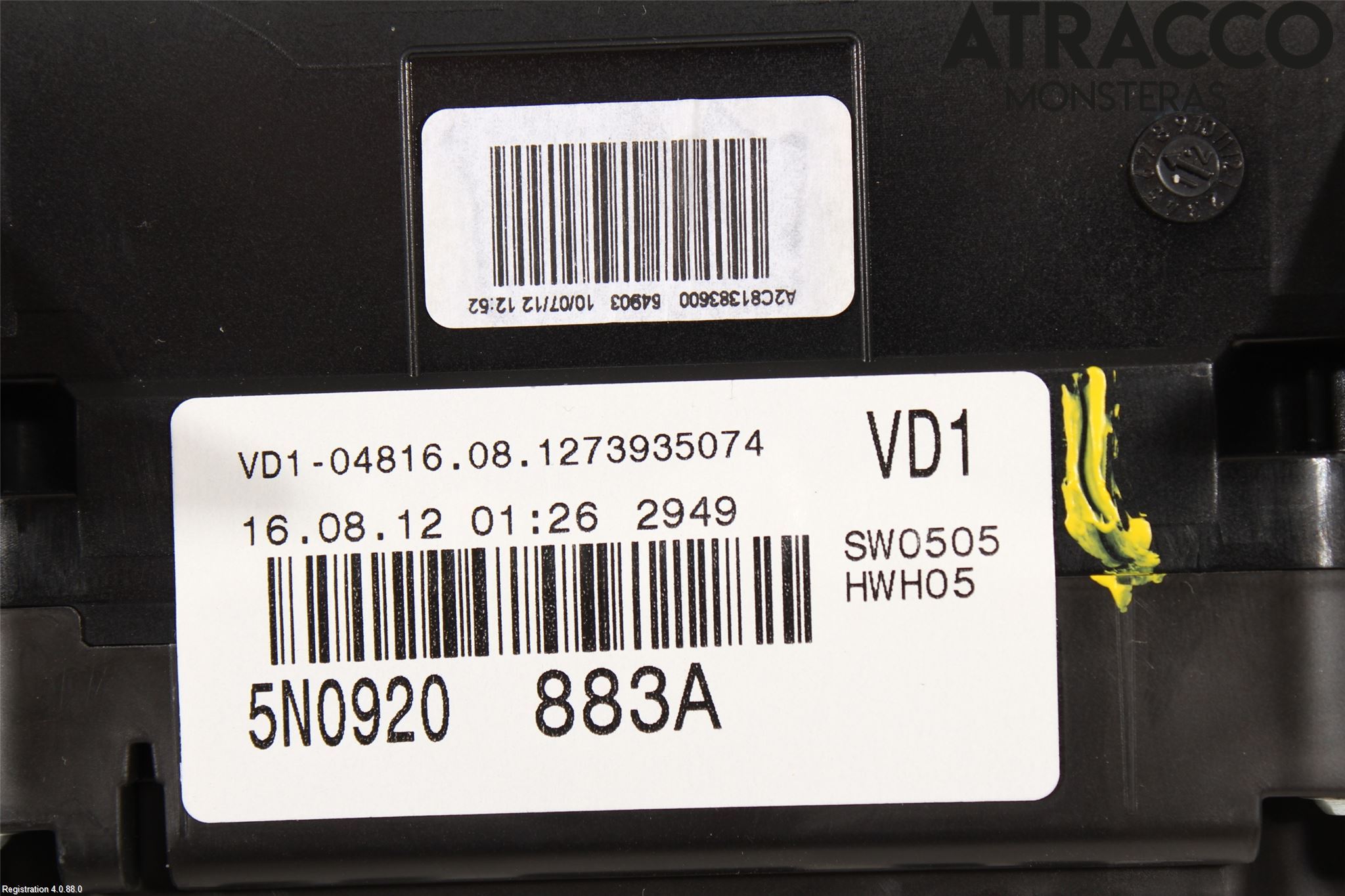 Volkswagen VW TIGUAN 07-16 Instrument Komb