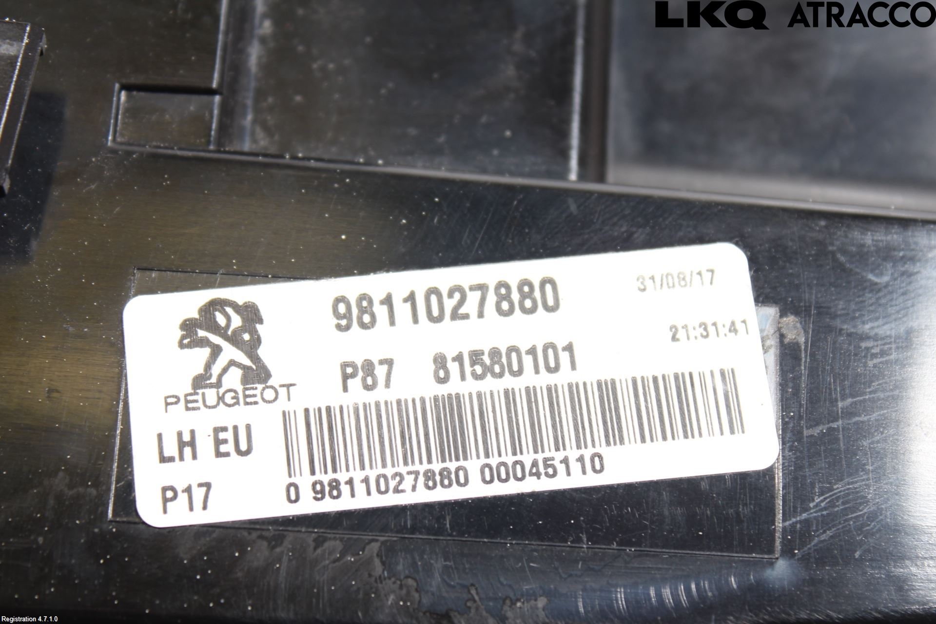 Peugeot 5008 17-24 Bakljus Lucka Vä