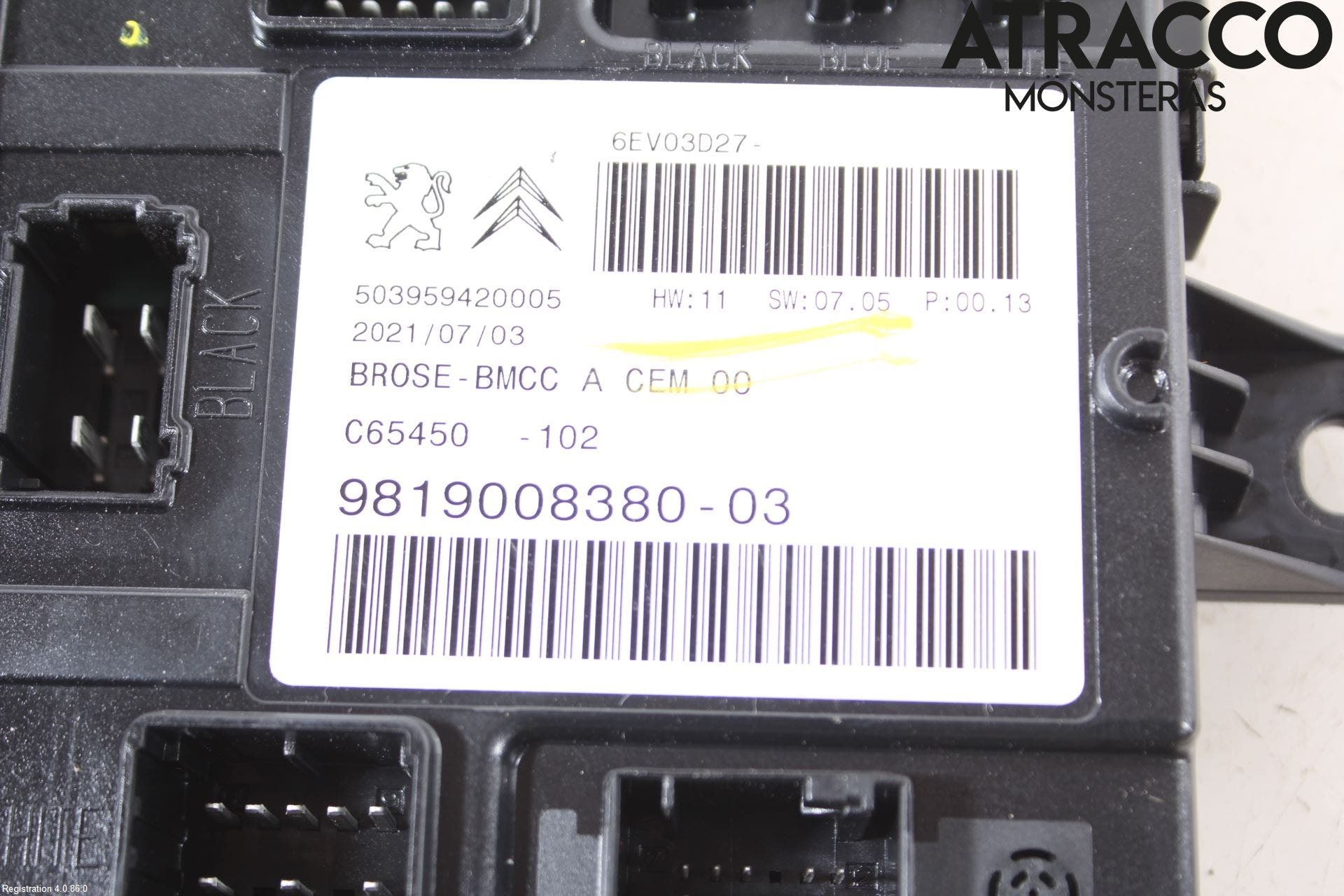 Peugeot 5008 17-24 Styrenhet Övrigt