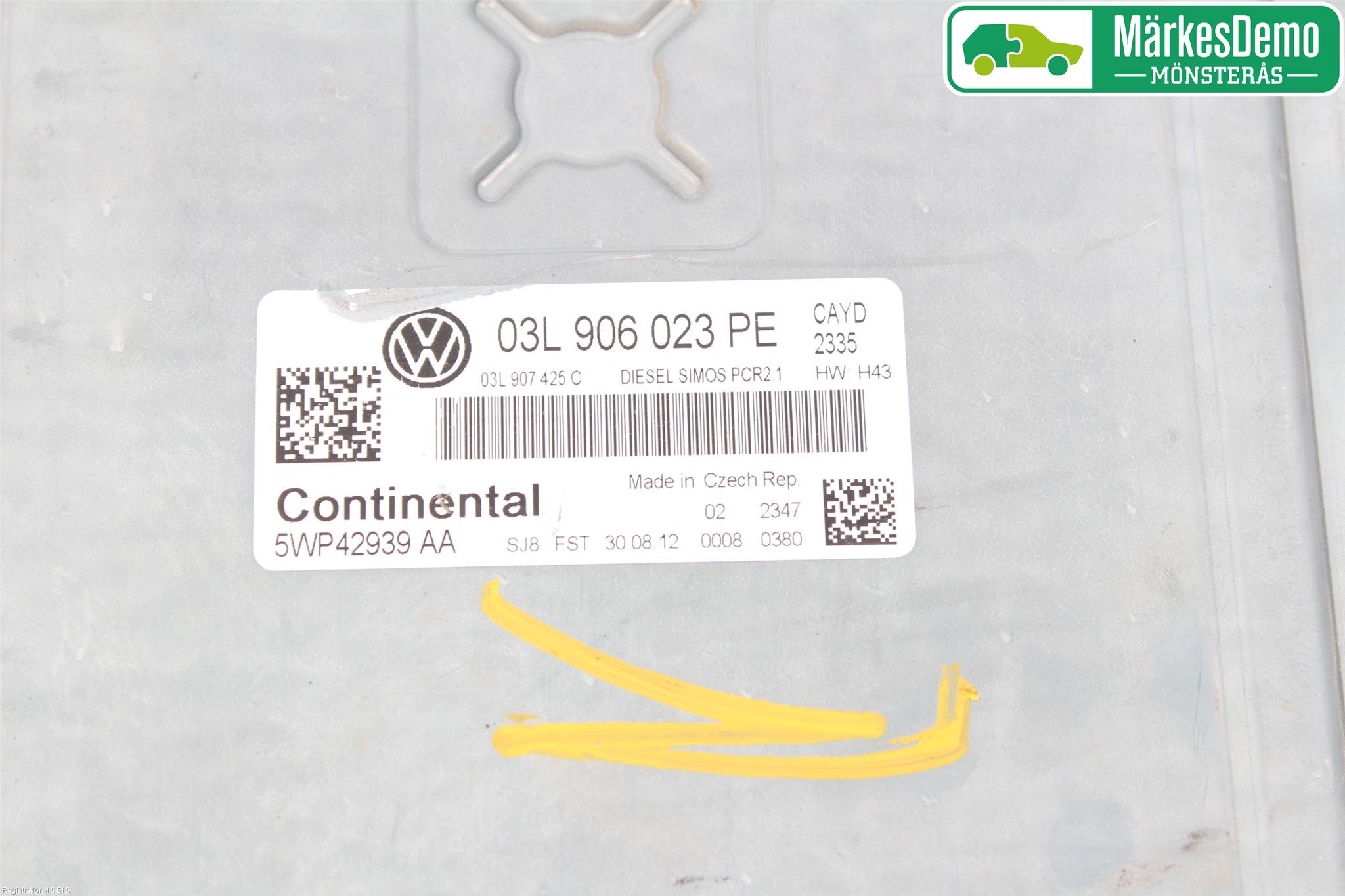 Volkswagen VW CADDY 11-15 Styrenhet Inspump Diesel