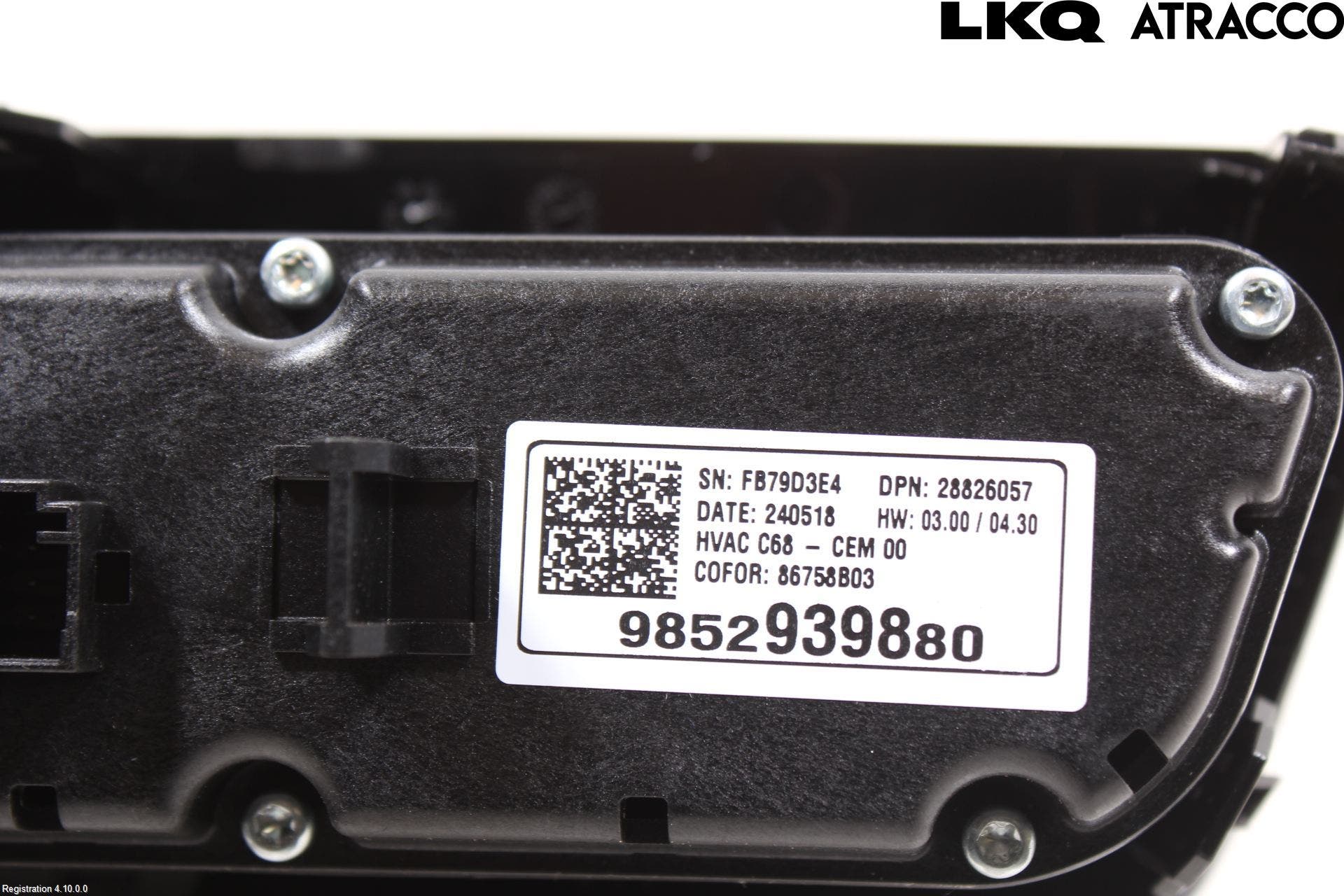 Opel CORSA F, CORSA-E 20- Ac Styrenhet Ac Manöveren