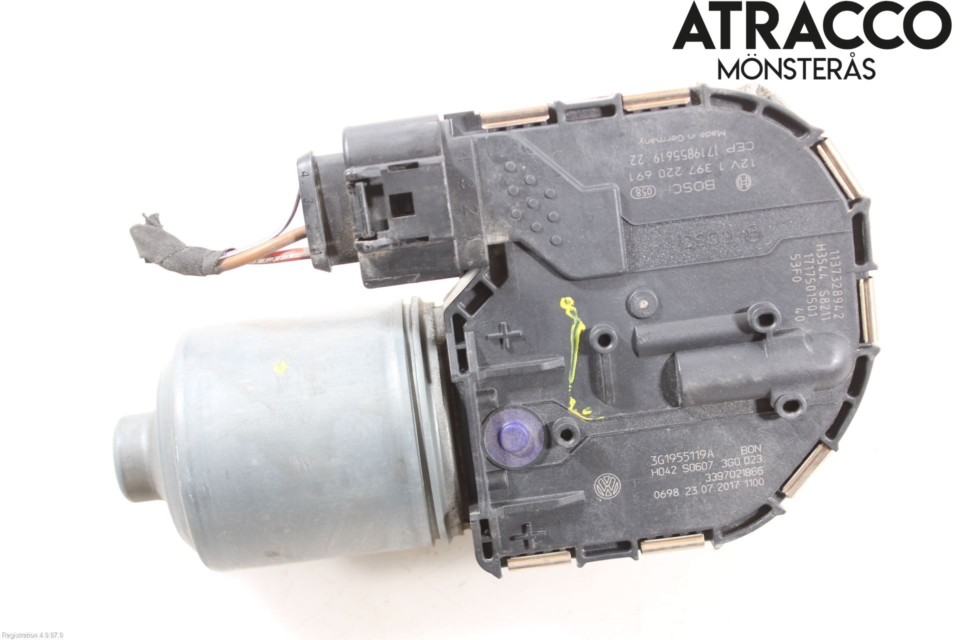 Volkswagen VW PASSAT 15-19 Torkarmotor Vindruta
