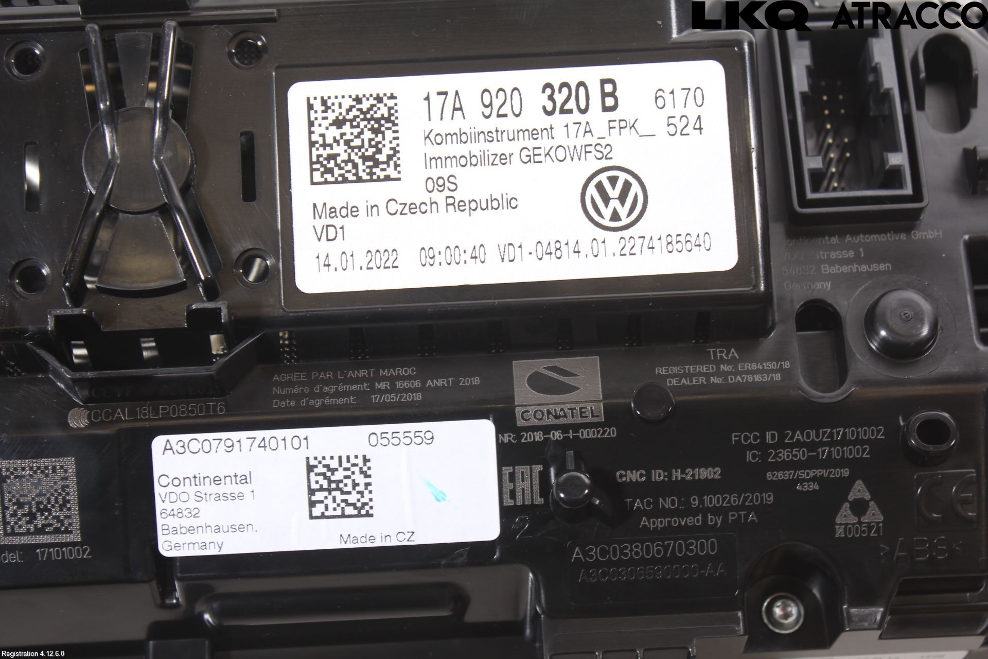 Volkswagen VW T-ROC 18- Instrument Komb