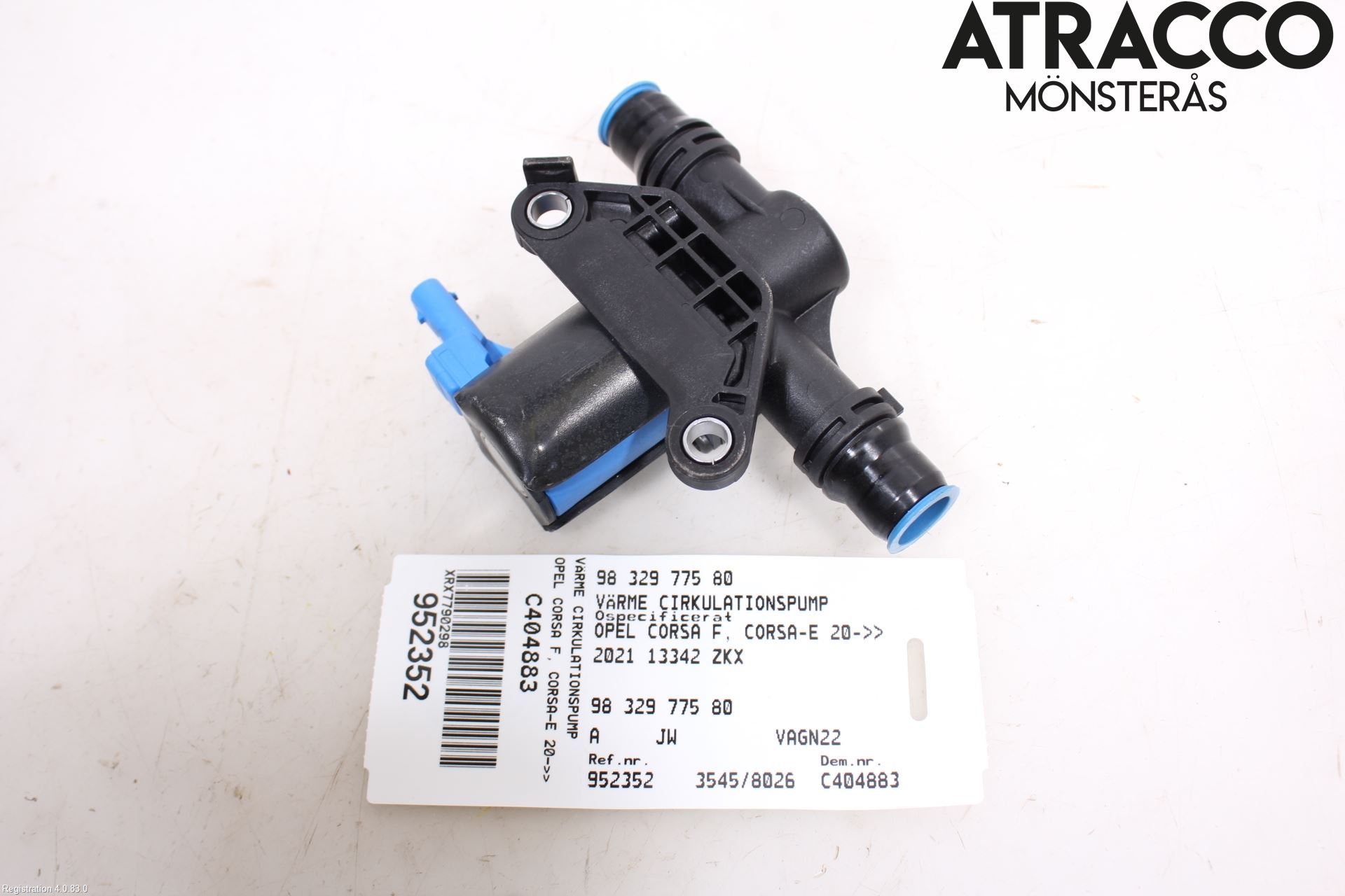 Opel CORSA F, CORSA-E 20- Värmeventil