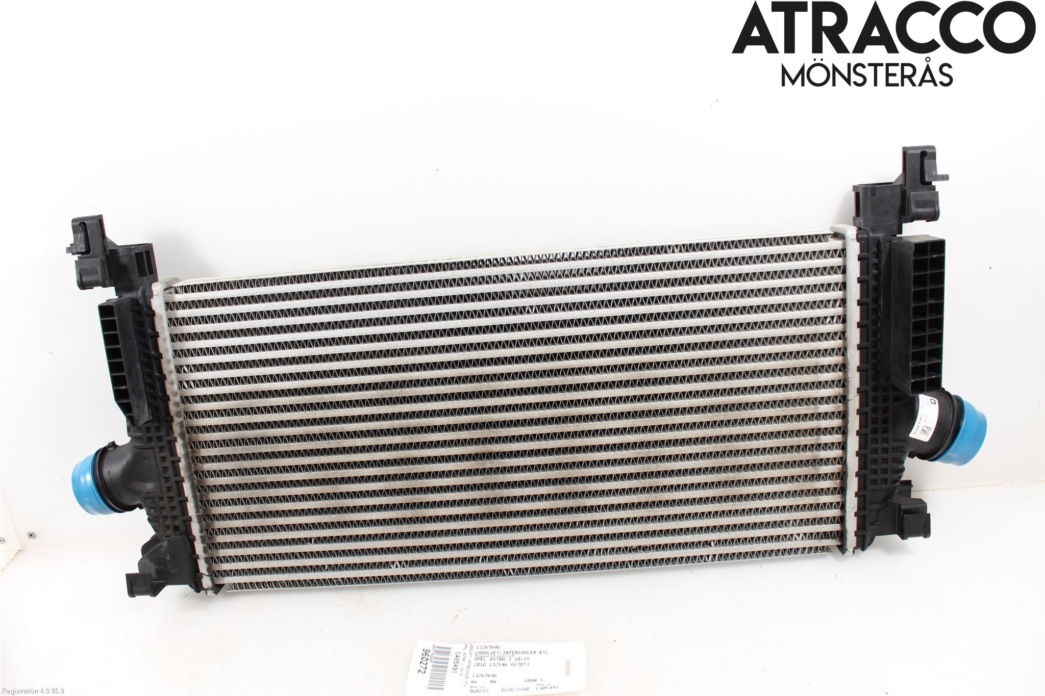 Opel ASTRA J 10-15 Laddluft-Intercooler Kyl