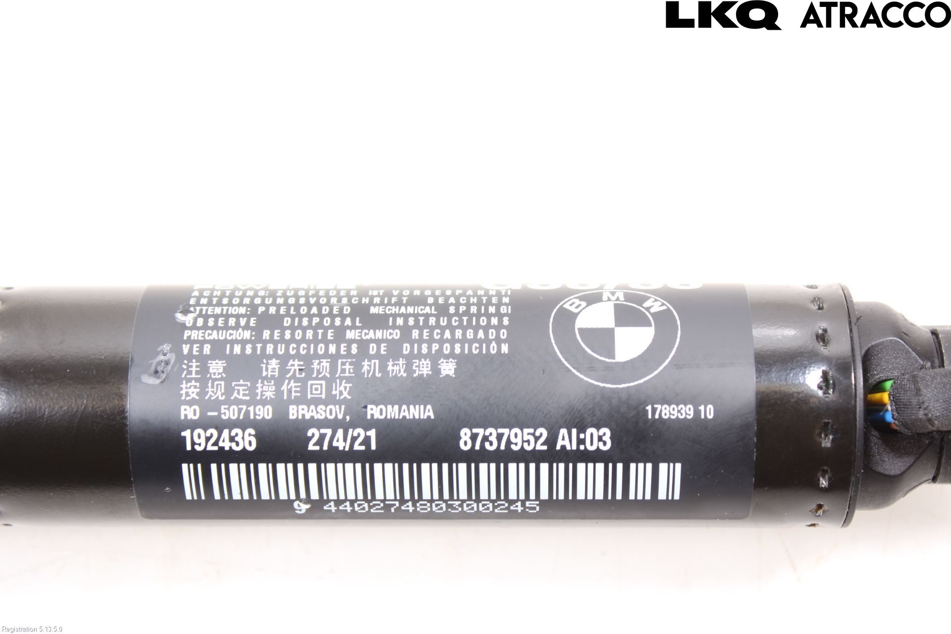 BMW 5 G30/G31/F90 17-23 Gasfjäder Baklucka