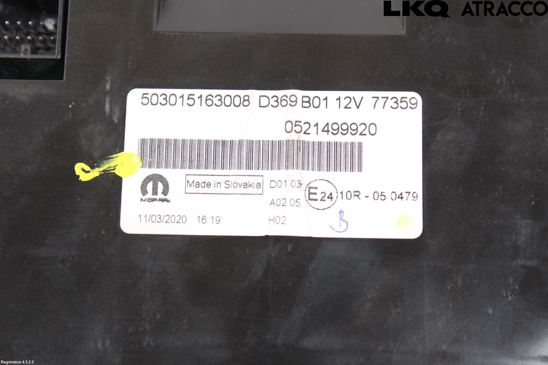 Fiat DOBLO CARGO Instrument Komb