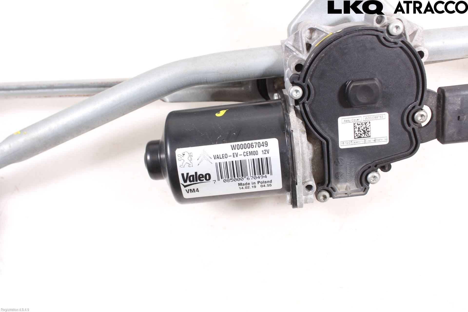 Peugeot EXPERT/E-EXPERT 17- Torkarmotor Vindruta