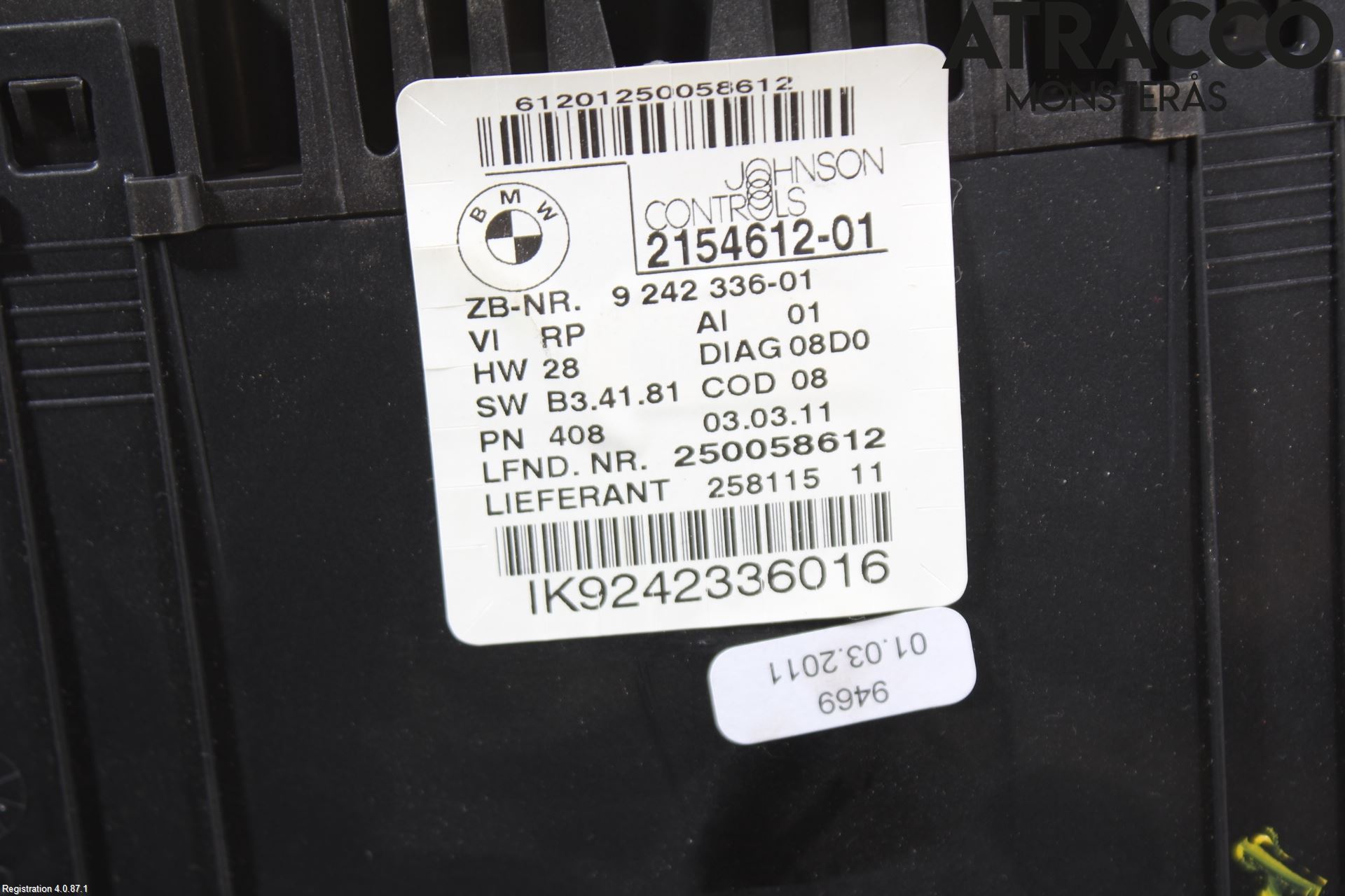 BMW 1 E87/81 5D/3D 03-11 Instrument Komb