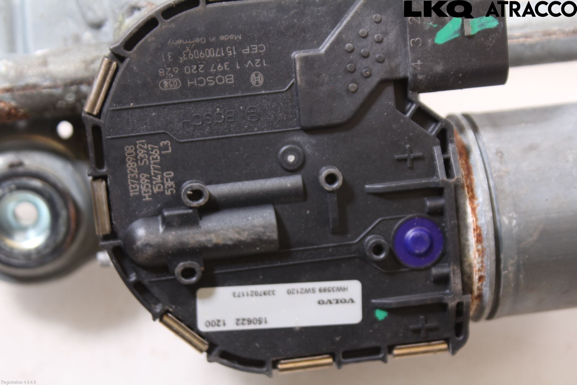 Volvo V60 CROSS COUNTRY 16-18 Torkarmotor Vindruta