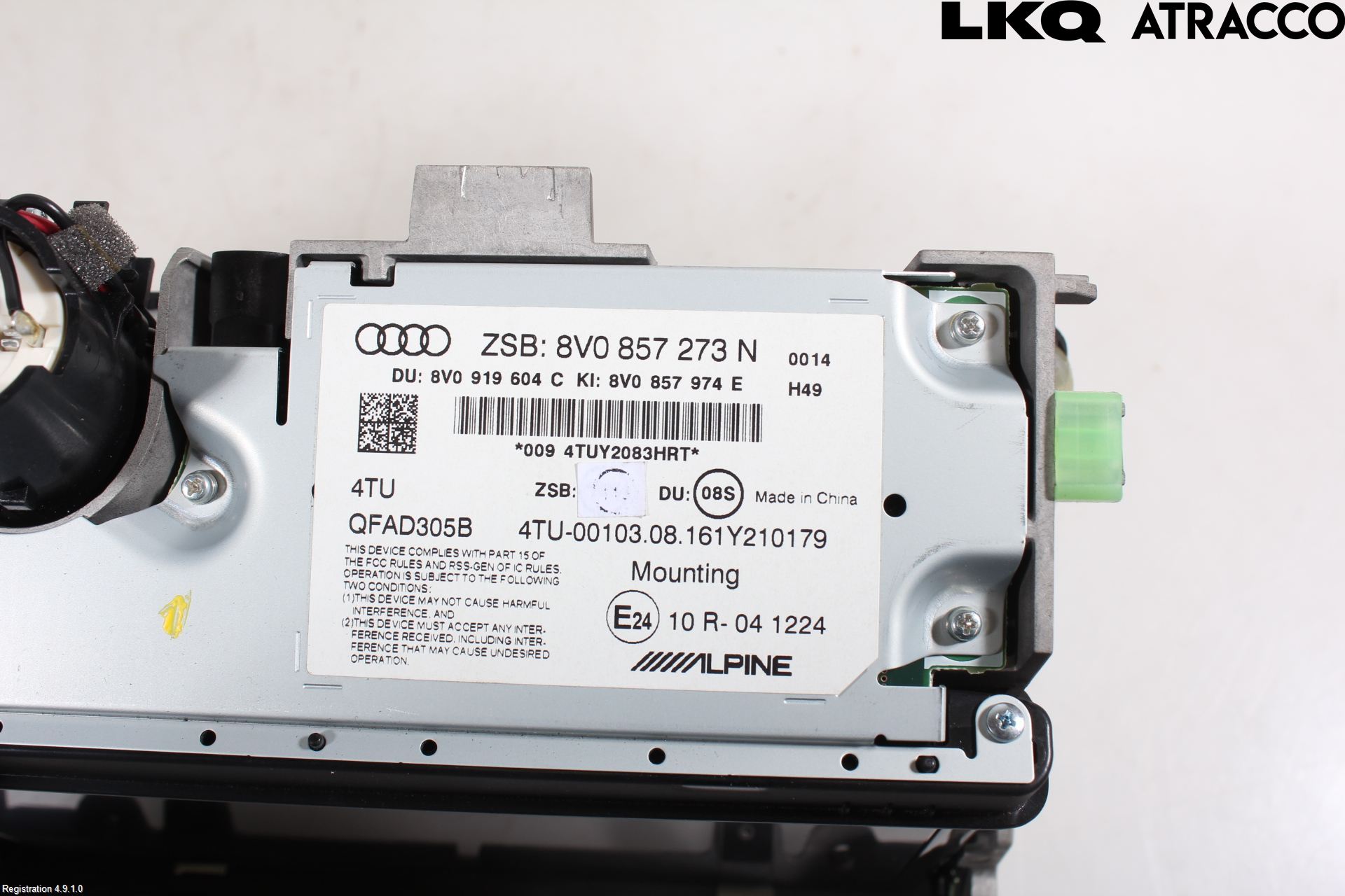 Audi A3/S3 8V 13-20 Multifunktionsdisplay