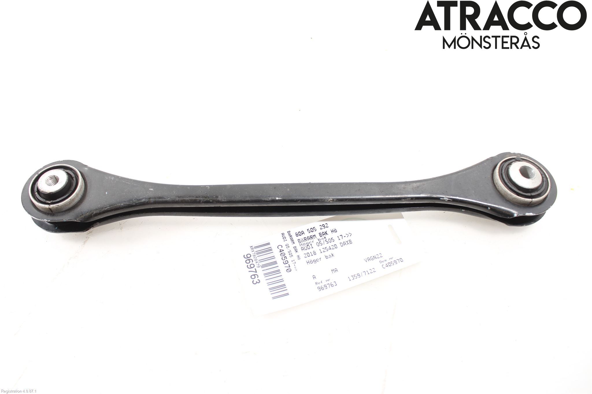 Audi Q5/SQ5 17- Bärarm Bak Höger