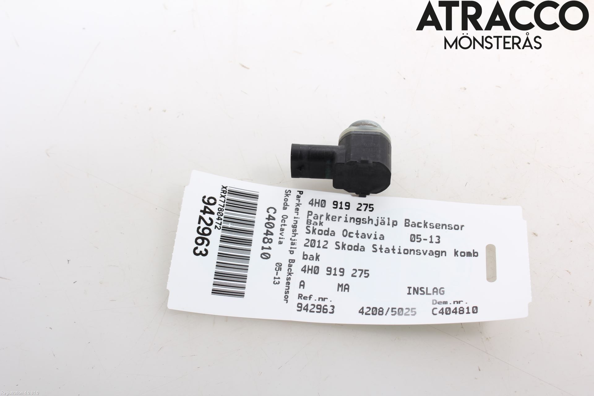 Skoda OCTAVIA (1Z) 05-13 Parkeringshjälp Backsensor