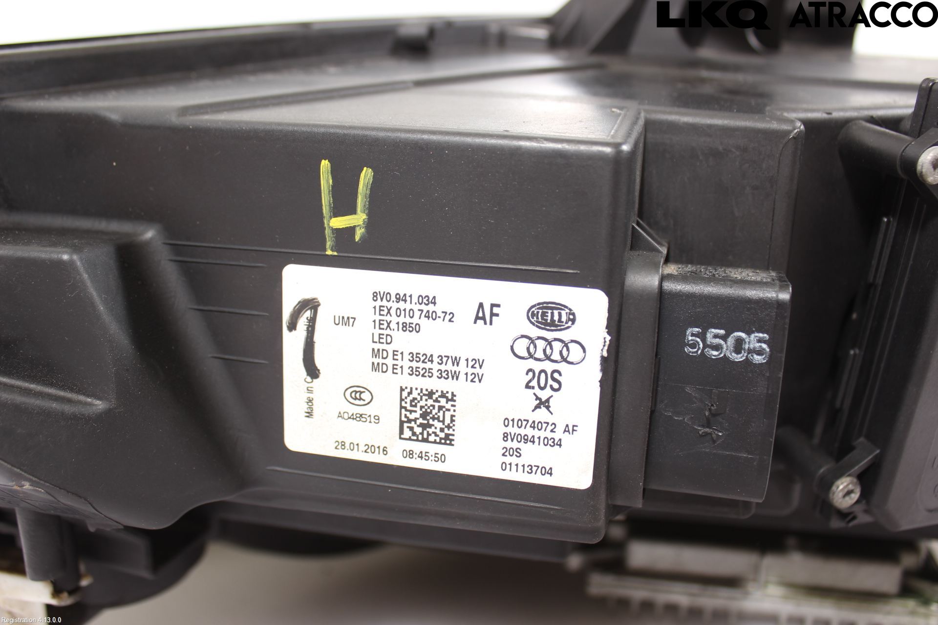 Audi A3/S3 8V 13-20 Strålkastare Höger