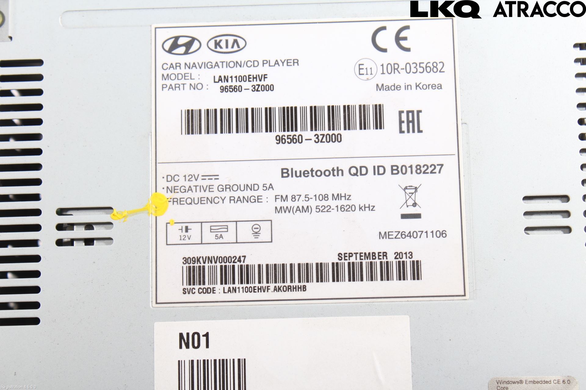 Hyundai i40 08-15 Cd Radio - Multimediapanel